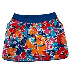 Lands End Womens Floral Swim Skirt With Inner Shorts Size 18W Polyester/Spandex